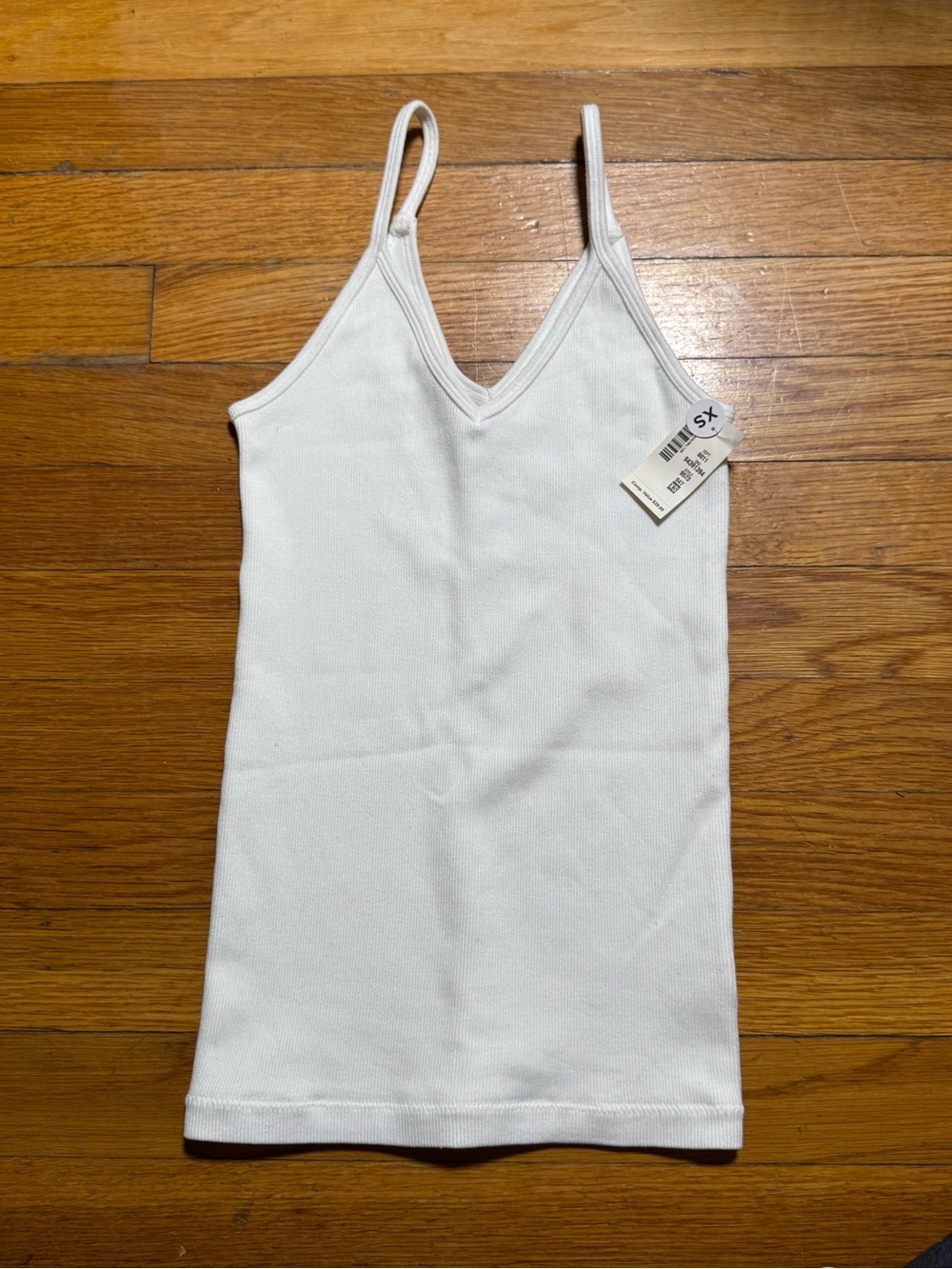 aerie White V-Neck Seamless Cami Tank